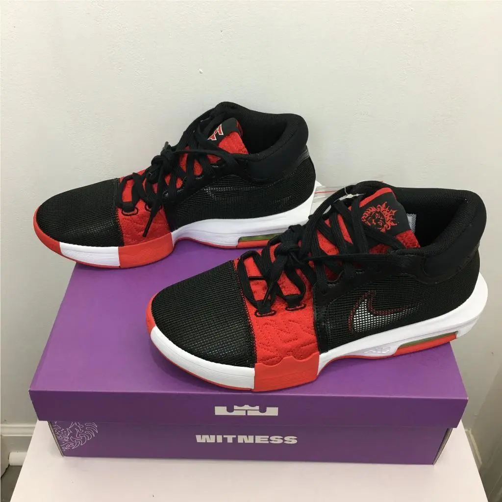 Nike shoes - lack/White-University Red (UPC: 196969664633) 2