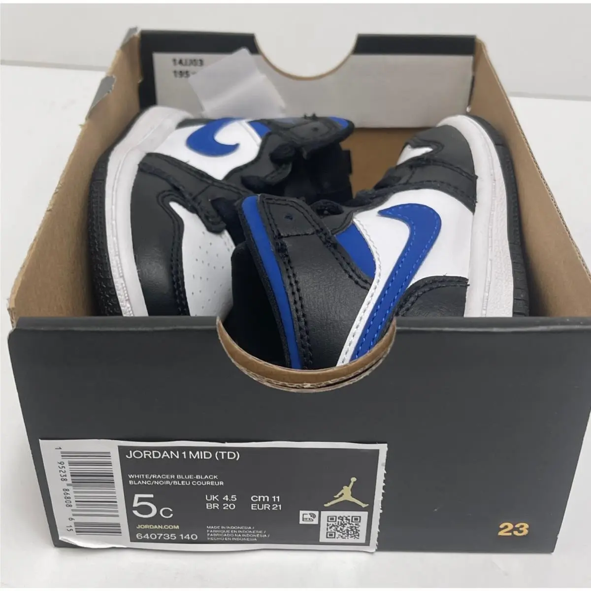 Nike shoes - 640735 140 - 640735 140 - White/Racer Blue-Black (UPC: 195238868086) 8