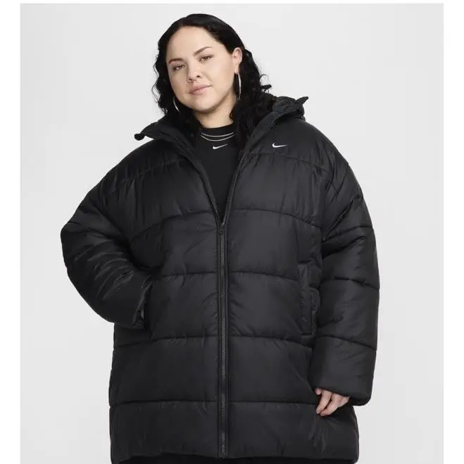 Nike Womens Therma Fit Loose Puffer Jacket Nlack Sz 1X FZ5905-010