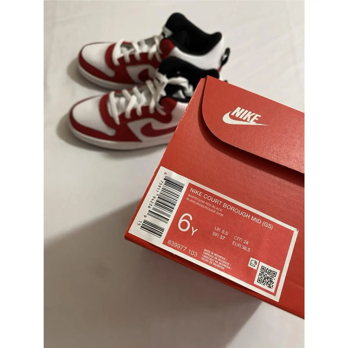 Nike shoes - Nike Court Borough - Court Borough - White (UPC: 0675911942369) 8