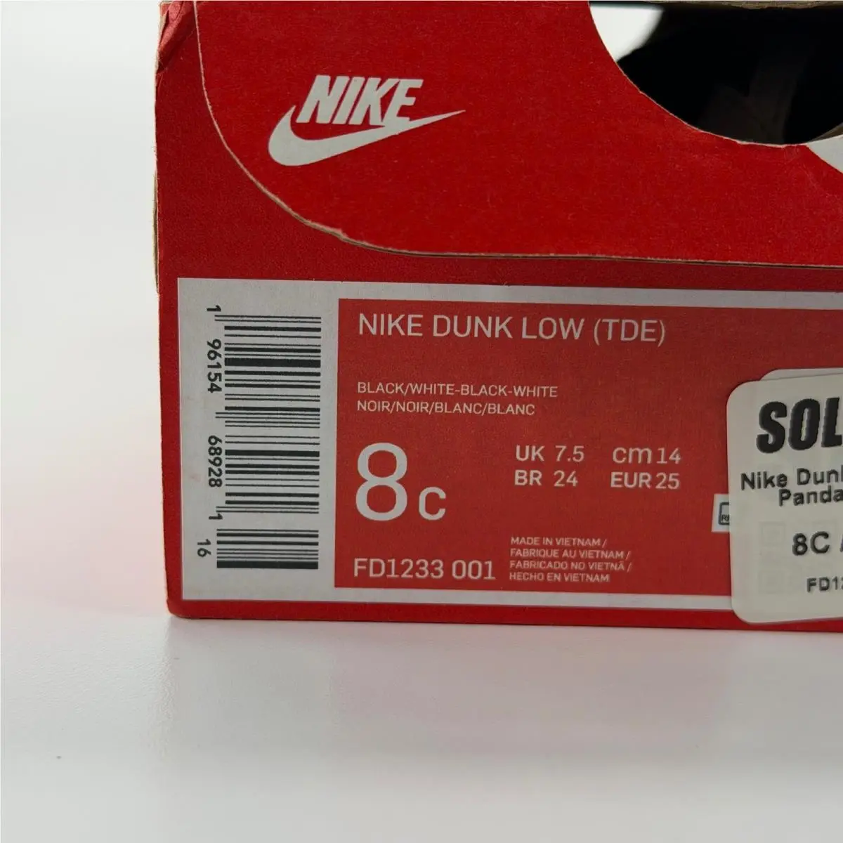 Nike shoes - Nike Dunk Low Black Panda 2.0 (TD) - Black 8