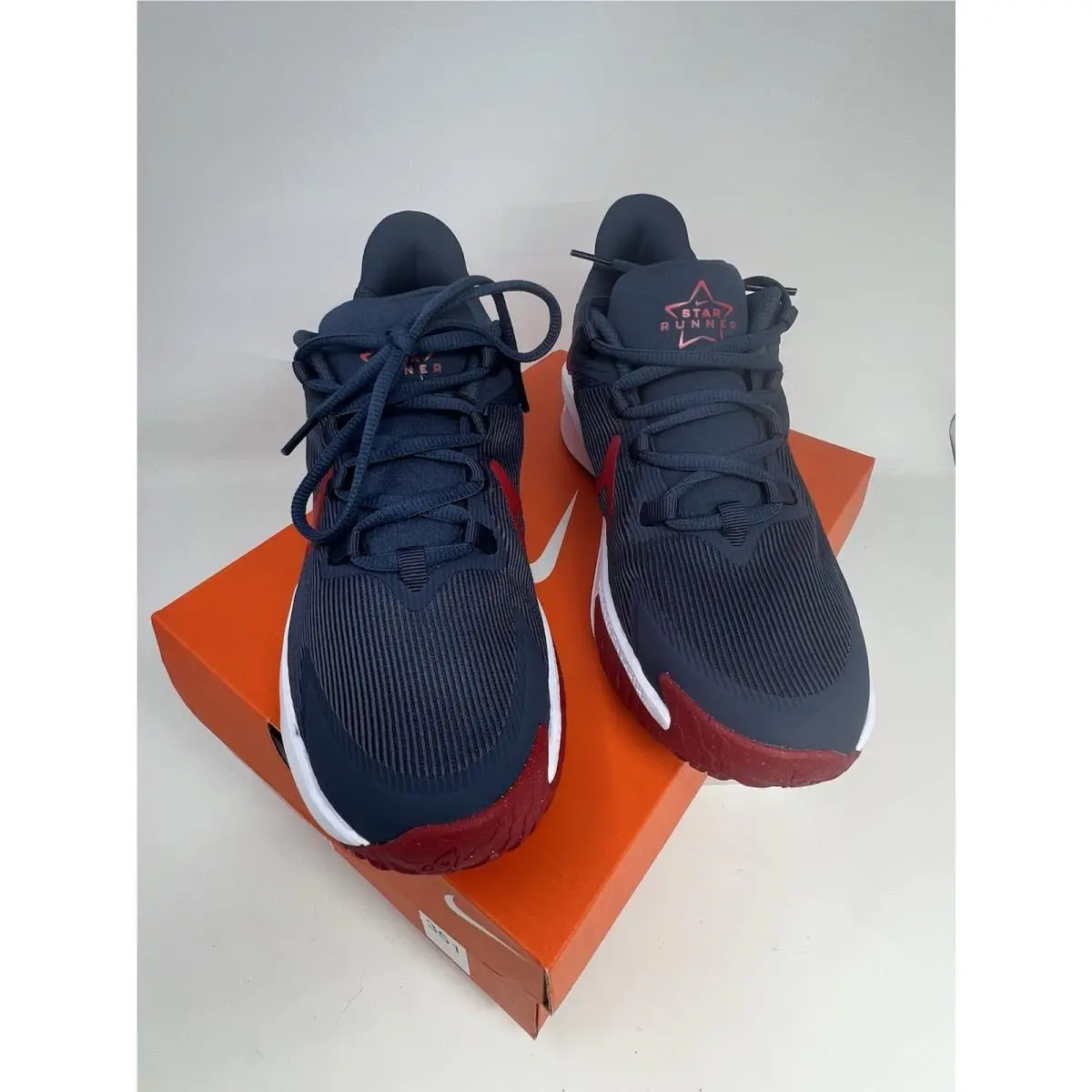 Nike shoes - Star Runner 4 NN (GS) Designed On Earth - DX7615-406 - Thunder Blue / Gym Red-Black (UPC: 0197601396110) 2