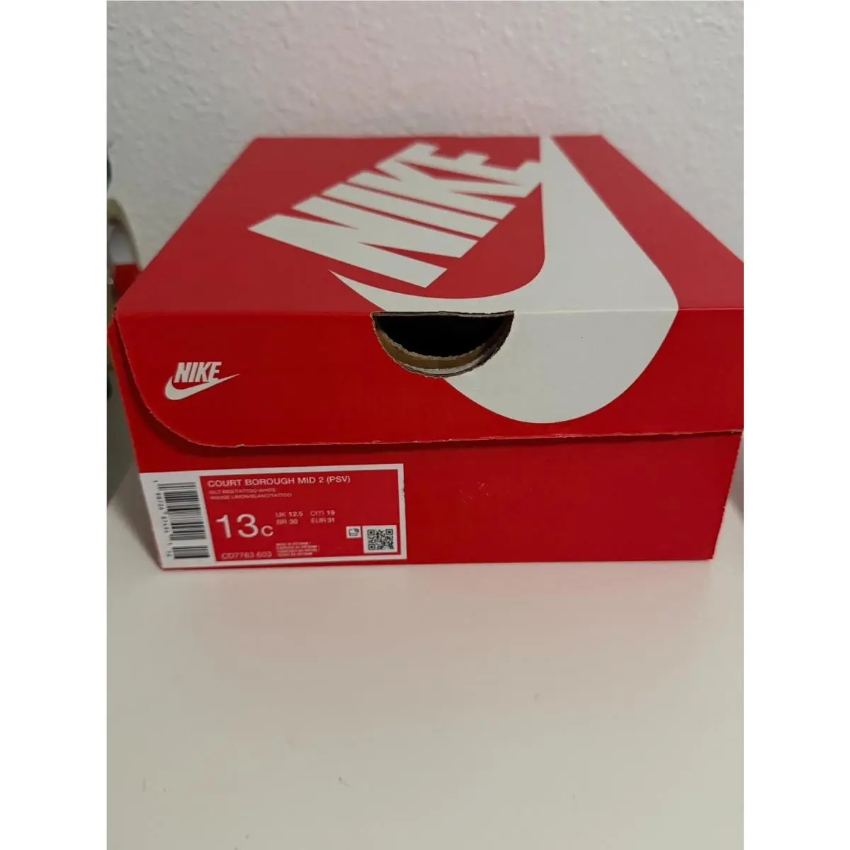Nike shoes - Nike Court Borough - Court Borough - Silt Red/White/Tattoo (UPC: 198726874941) 4