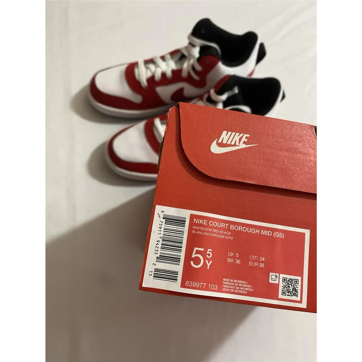 Nike shoes - Nike Court Borough - Court Borough - White (UPC: 0675911942352) 8