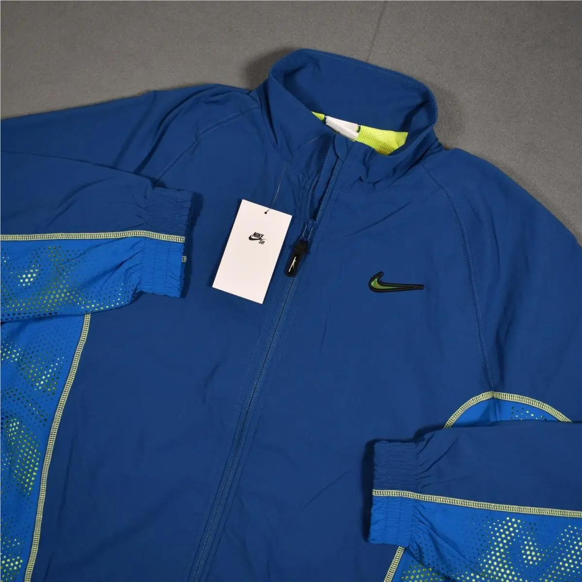 Nike SB Ishod Track Jacket Wair IF0438 Polyester Blue Black Green Medium