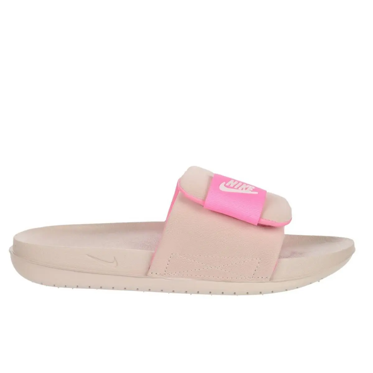 Size 10 Nike Offcourt Adjust Women`s Slide Sandal - Pale Pink/bright Pink
