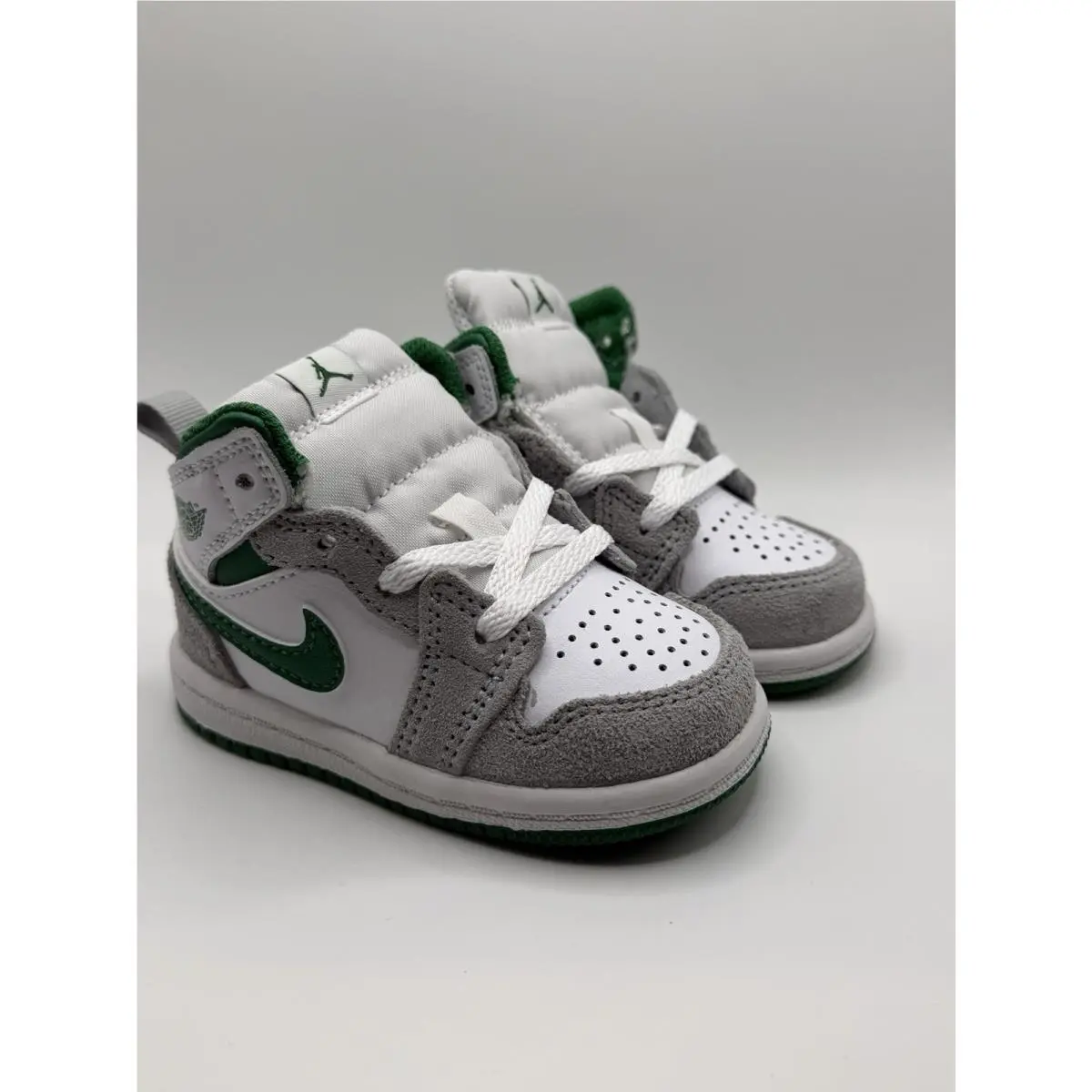 Nike shoes - Jordan 1 - White/Light Smoke Grey/Pine Green 0