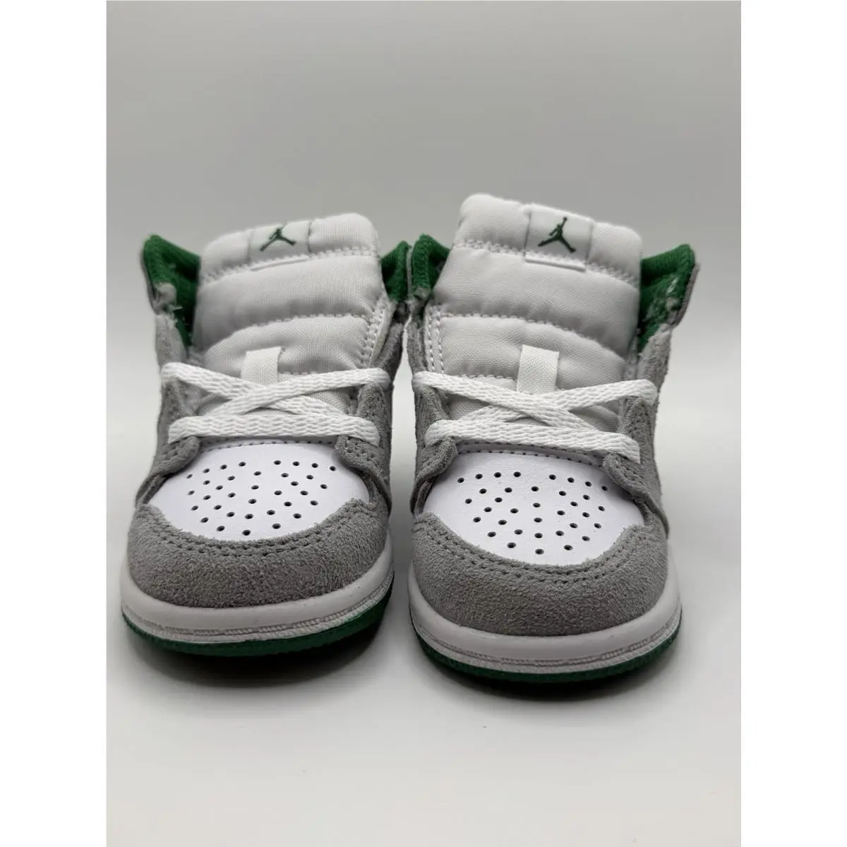 Nike shoes - Jordan 1 - White/Light Smoke Grey/Pine Green 1