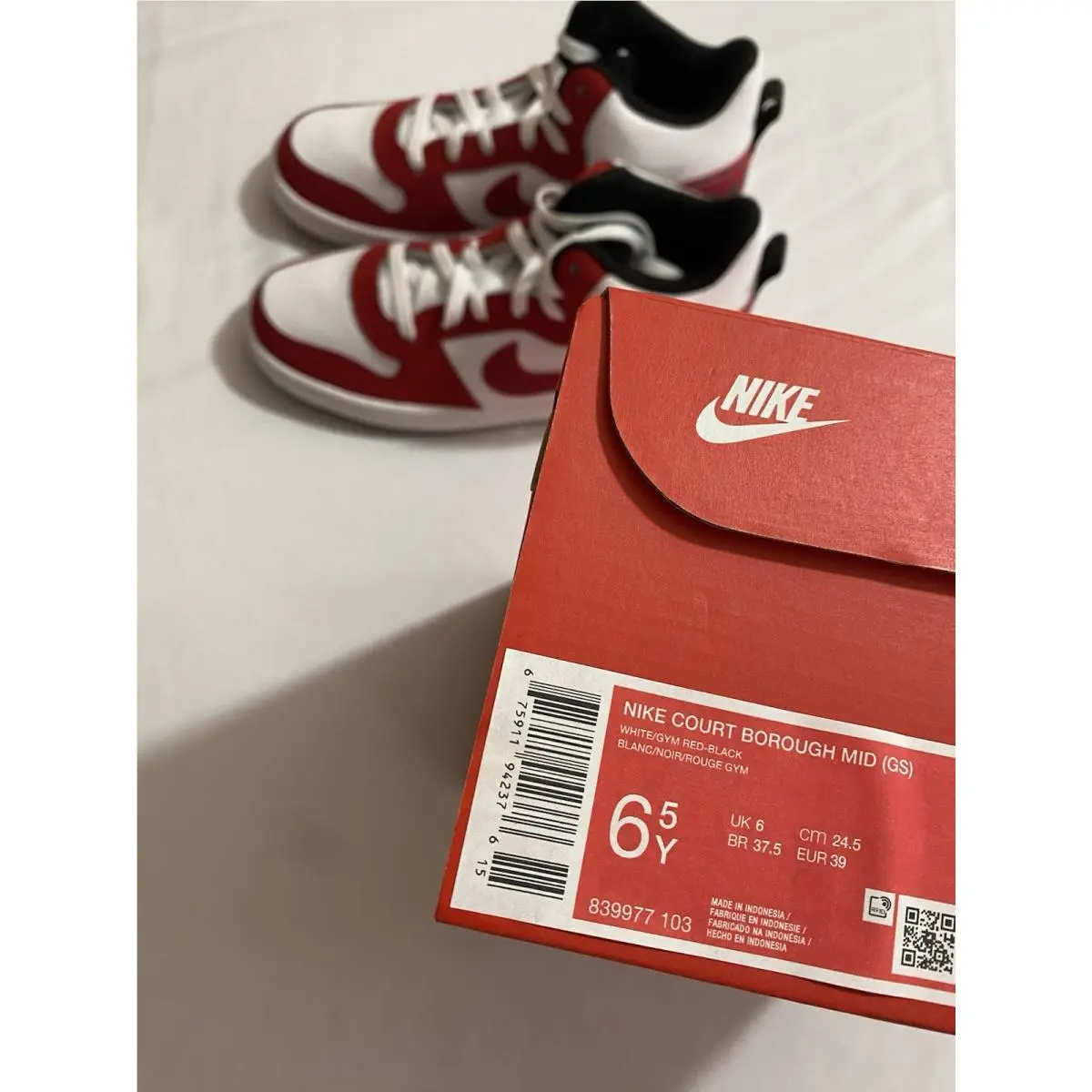 Nike shoes - Nike Court Borough - Court Borough - White (UPC: 0675911942376) 8
