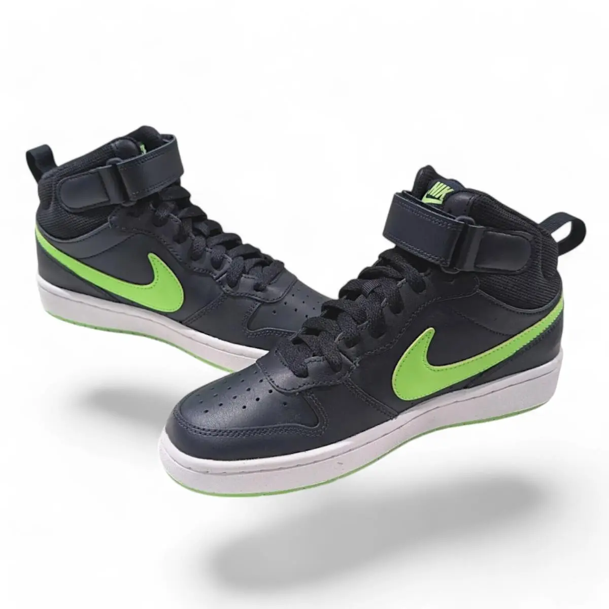 Nike Court Borough Mid 2 GS Dark Obsidian Boy`s Sneakers-sz 6Y CD7782-403