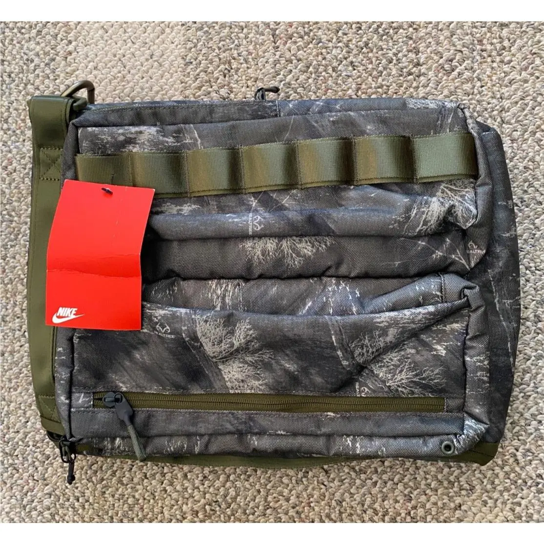 Profile Camouflage Backpack Bag Hunting Green Canvas 15 x11 x3 BA6379 by Nike