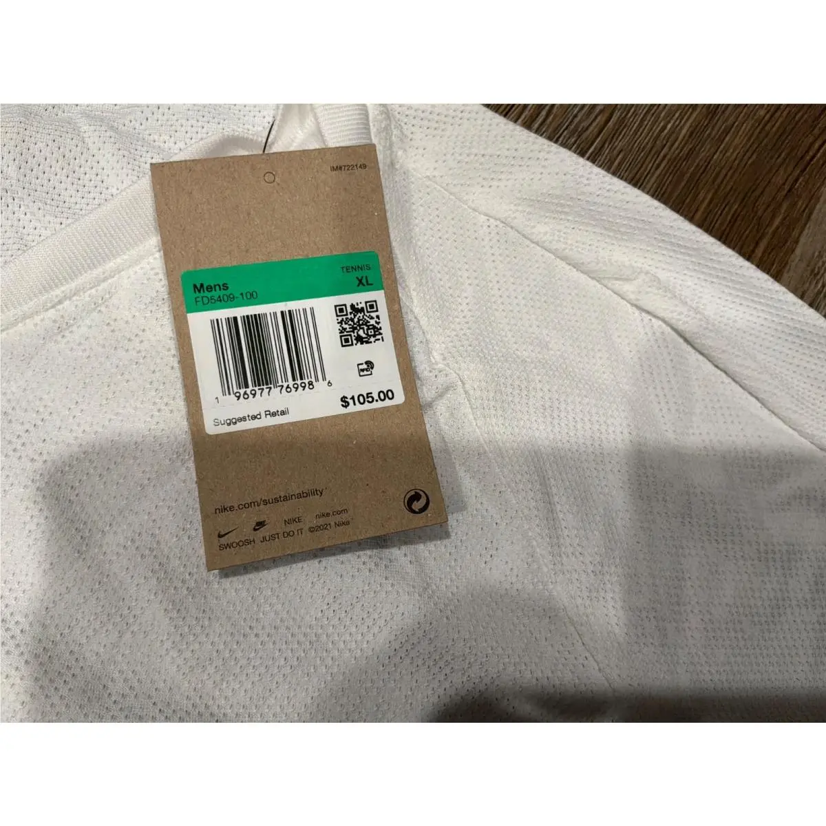 Nike clothing - Nike Dri-Fit - FD5409-100 FD5409100 - White (UPC: 196977771705) 2