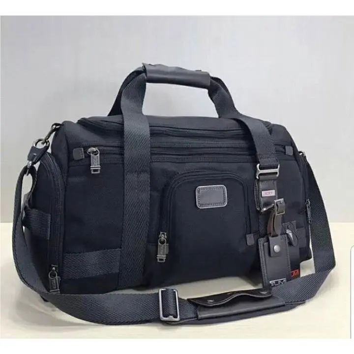 Tumi Alpha Bravo Maxwell Gym Bag 22351 Black Ballistic Nylon Duffel