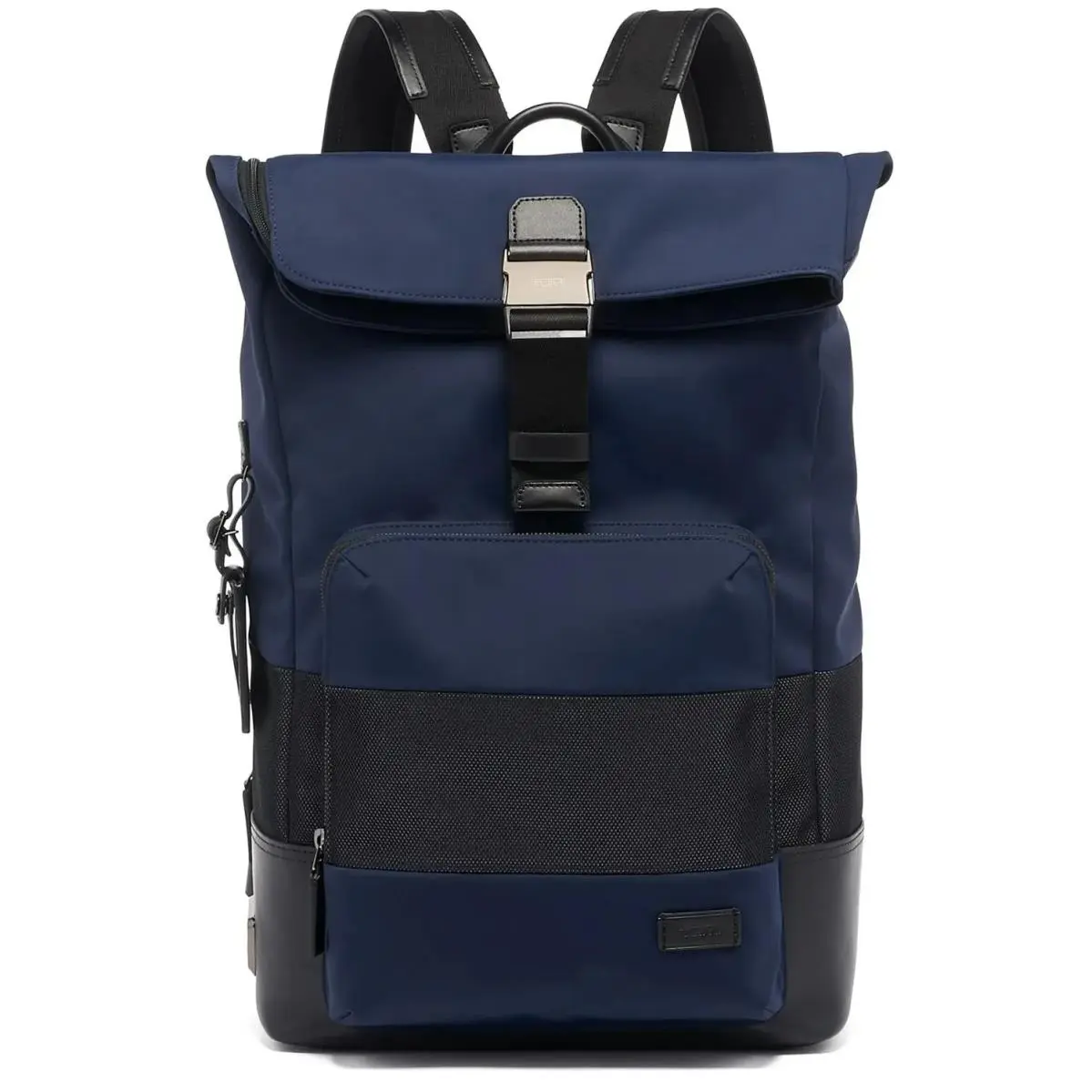 Harrison Oak Roll Top Navy Reflecitve Backpack by Tumi