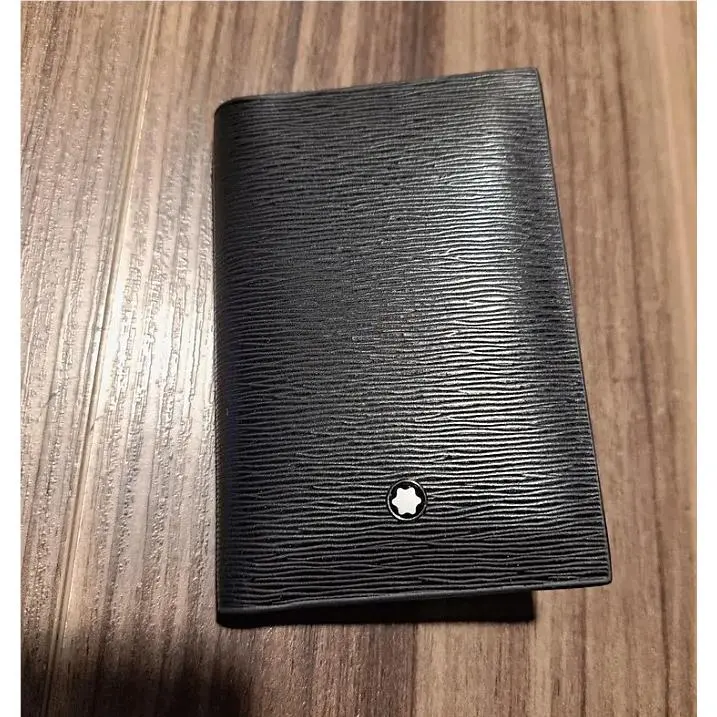 Montblanc Meisterstuck 4810 Black Leather Men`s 4CC Card Holder Wallet