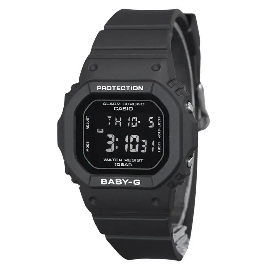 Casio Baby-g BGD-565U-1 All Black Digital Alarm Shock Resistant Womens Watch