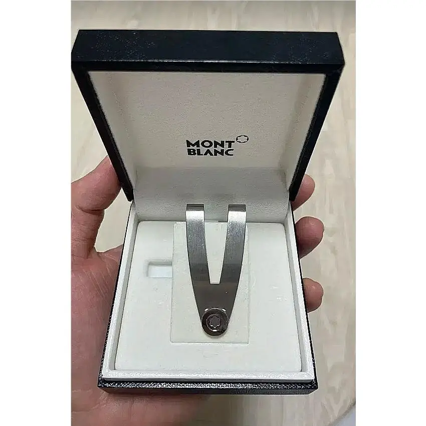 Montblanc Urban Walker Money Clip Stainless Steel Wallet Clip Gift Box