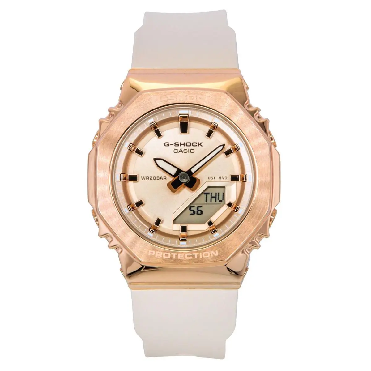 Casio G-shock Rose Gold Dial Quartz Sports Women`s Ladies Watch GM-S2110PG-4A