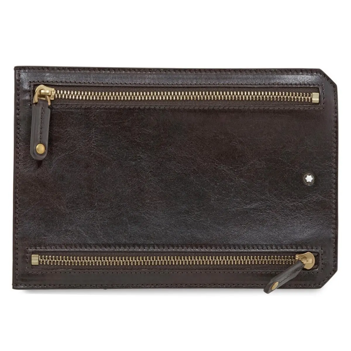 1926 Heritage Multicurrency Pouch- Dark Brown 116837 Retail by Montblanc