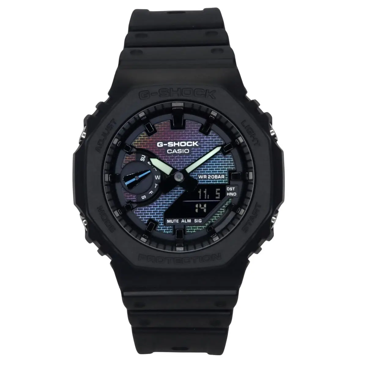 Casio G-shock Multicolor Dial Quartz Sport 200M GA-2100RW-1A Men`s Watch