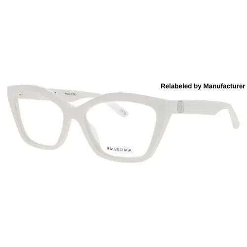Balenciaga BB0342O-011-55-RELABELED Eyeglasses Eye Glasses 011 White N