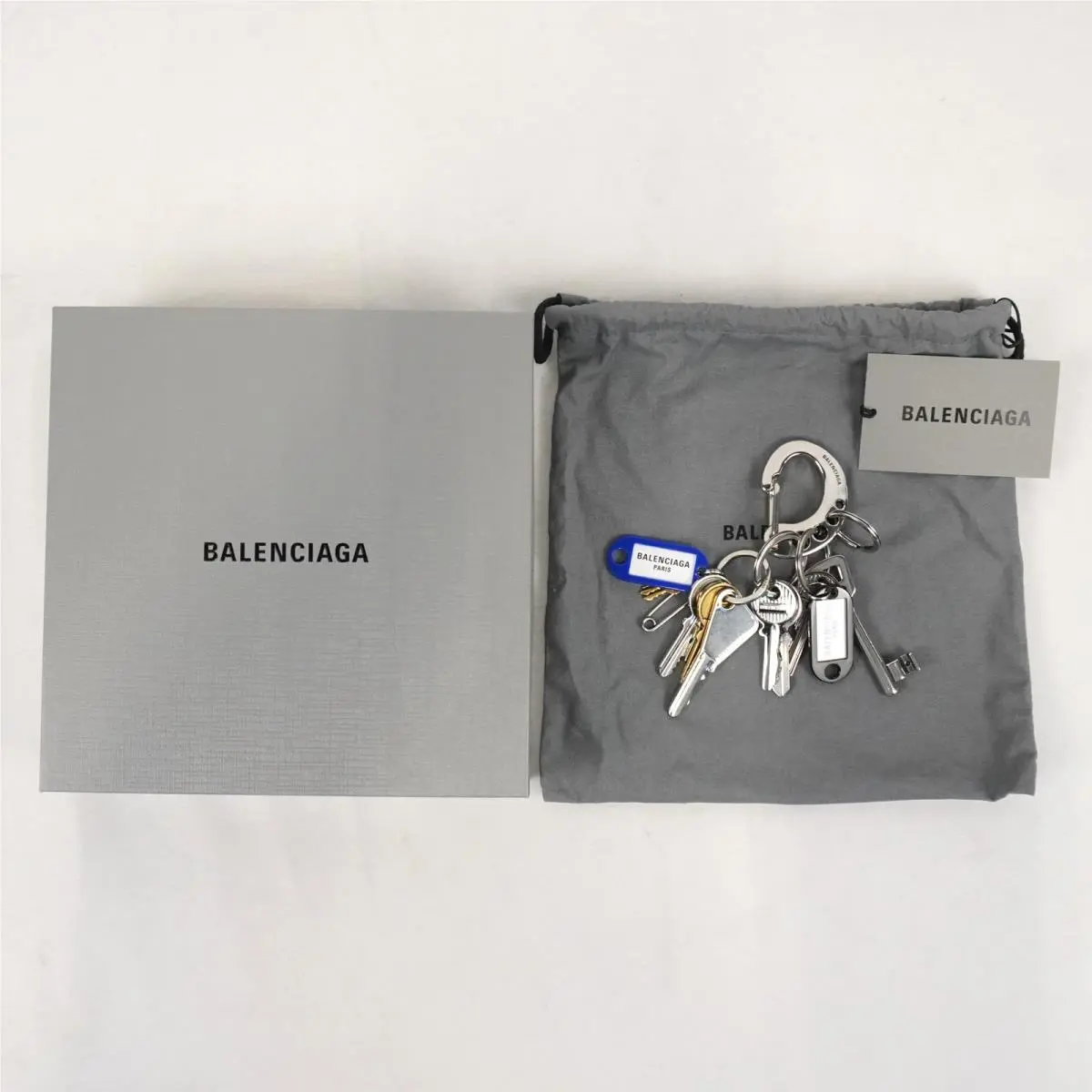 Old School Bag Charm/keychain/keyring Metal Silver - Women`s Men`s by Balenciaga