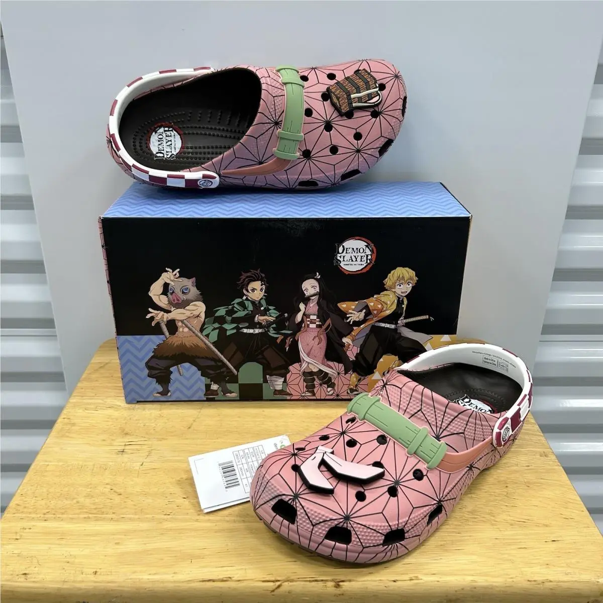 Demon Slayer Crocs Classic Clogs US Sz 10M/12W Nezuko In Hand