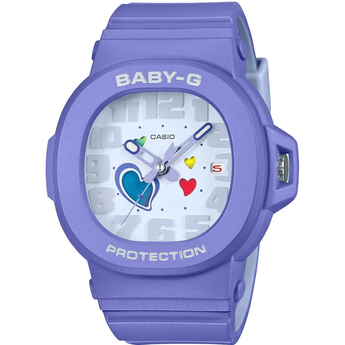 Baby-g BGA-10-6A Purple Resin Analog Quartz Watch Women`s 42mm 100M WR by Casio