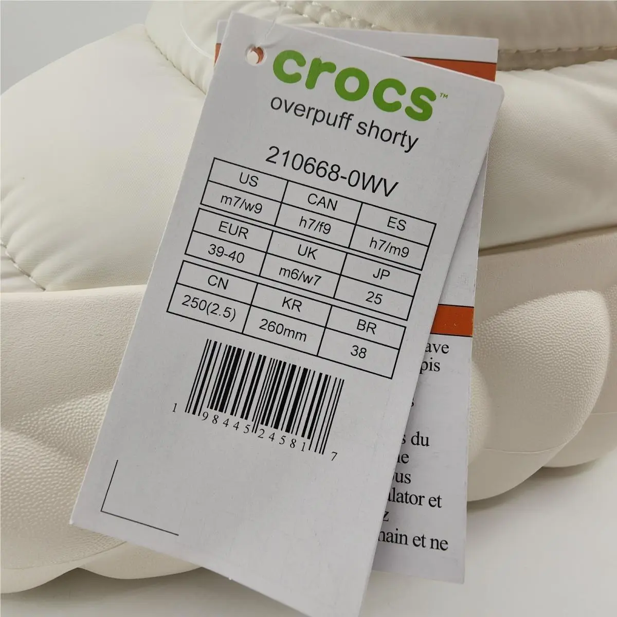Crocs shoes - Overpuff Shorty - Overpuff Shorty - 210668-0WV - White 3