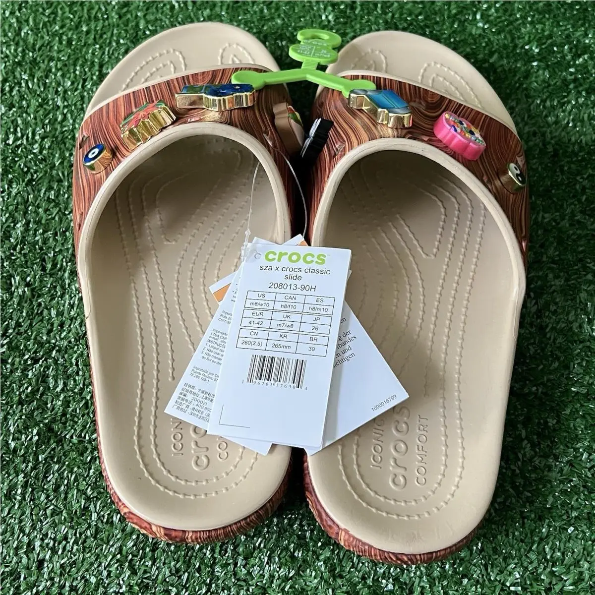 Crocs shoes - CROCS woodgrain slides - woodgrain slides - 208013-90H - Brown 3