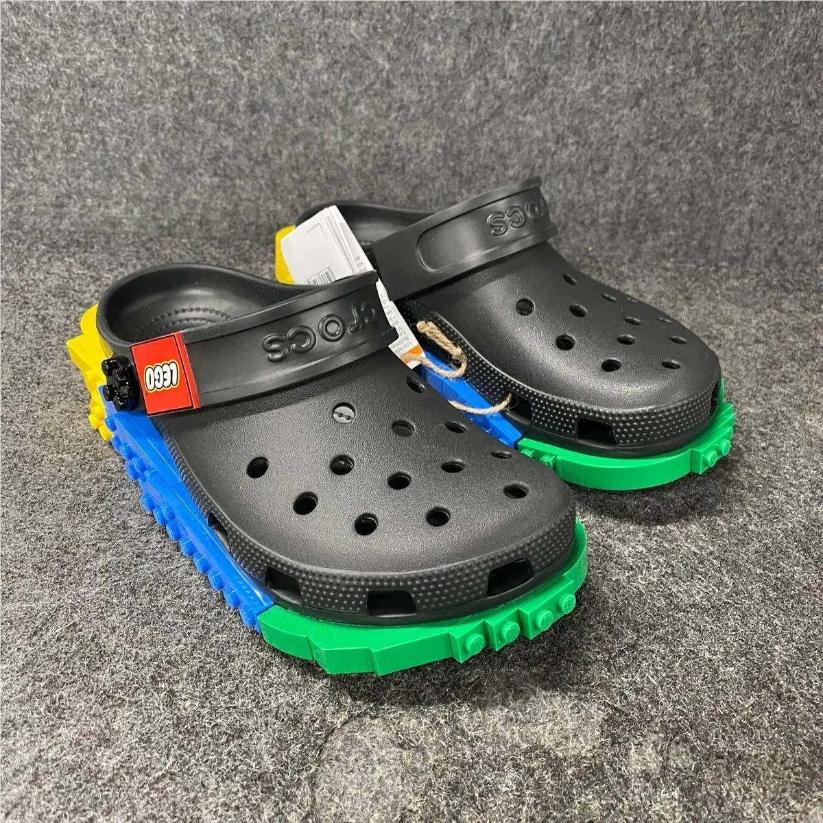 Crocs X Lego 4LW System Clog Sandal Unisex Size US M8/W10 Black