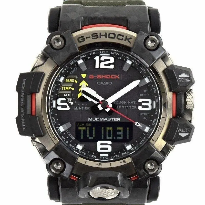 Casio G-shock Analog Digital Sports Solar Powered 200M Mens Watch GWG-2000-1A3