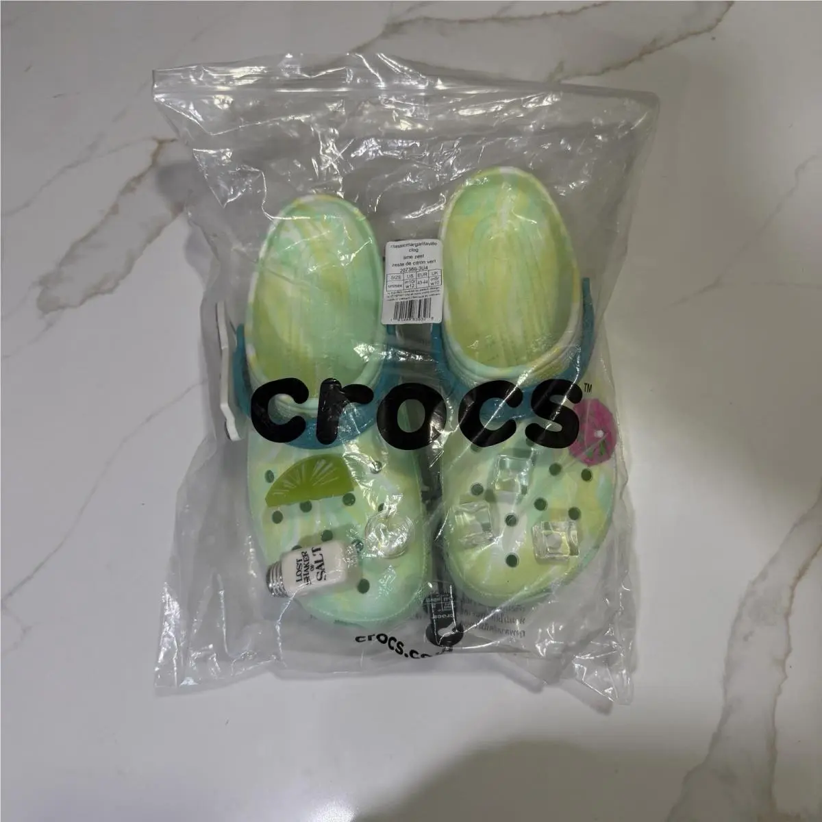 Margaritaville Crocs Men`s 10 Women’s 12 Jimmy Buffet Sandal Slide