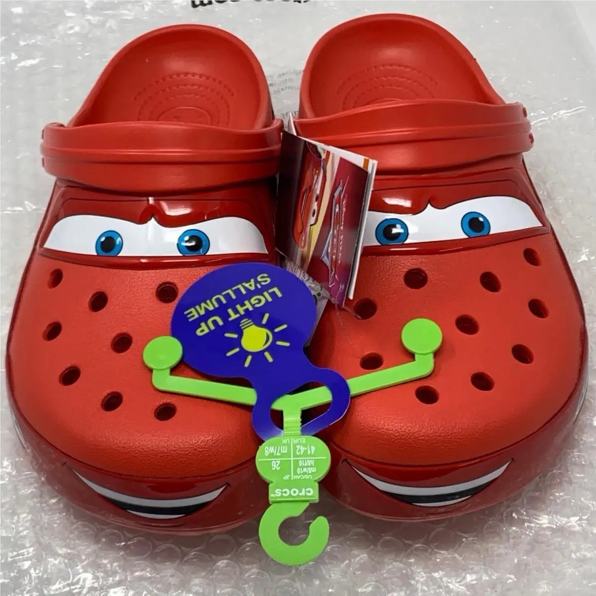 Crocs Lightning Mcqueen 6 Mens / 8 Women’s Disney Limited Edition Light Up