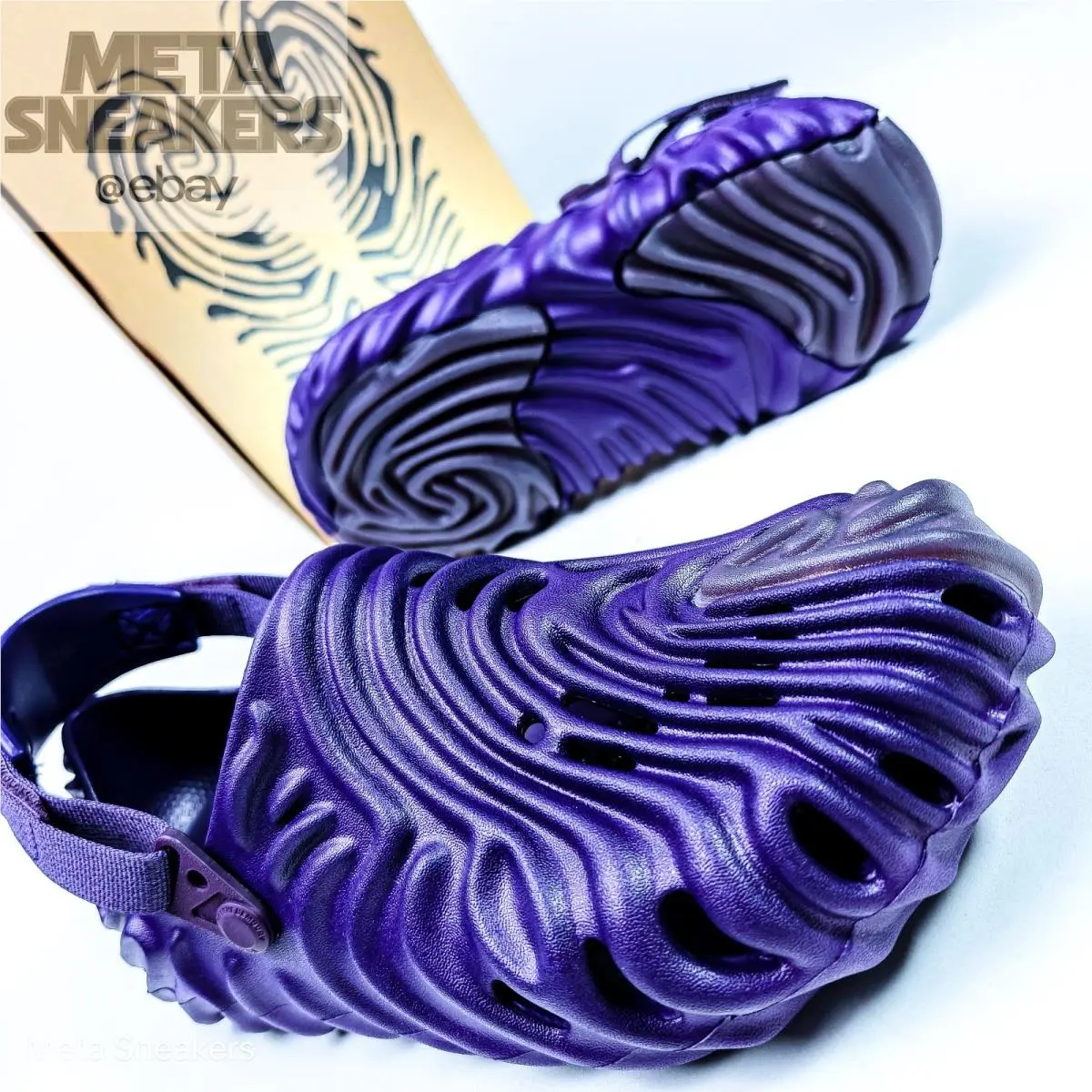 Crocs Pollex US 12 Men`s Clog Purple Ube Rare Comfort Lux Sandals 207393 5BC