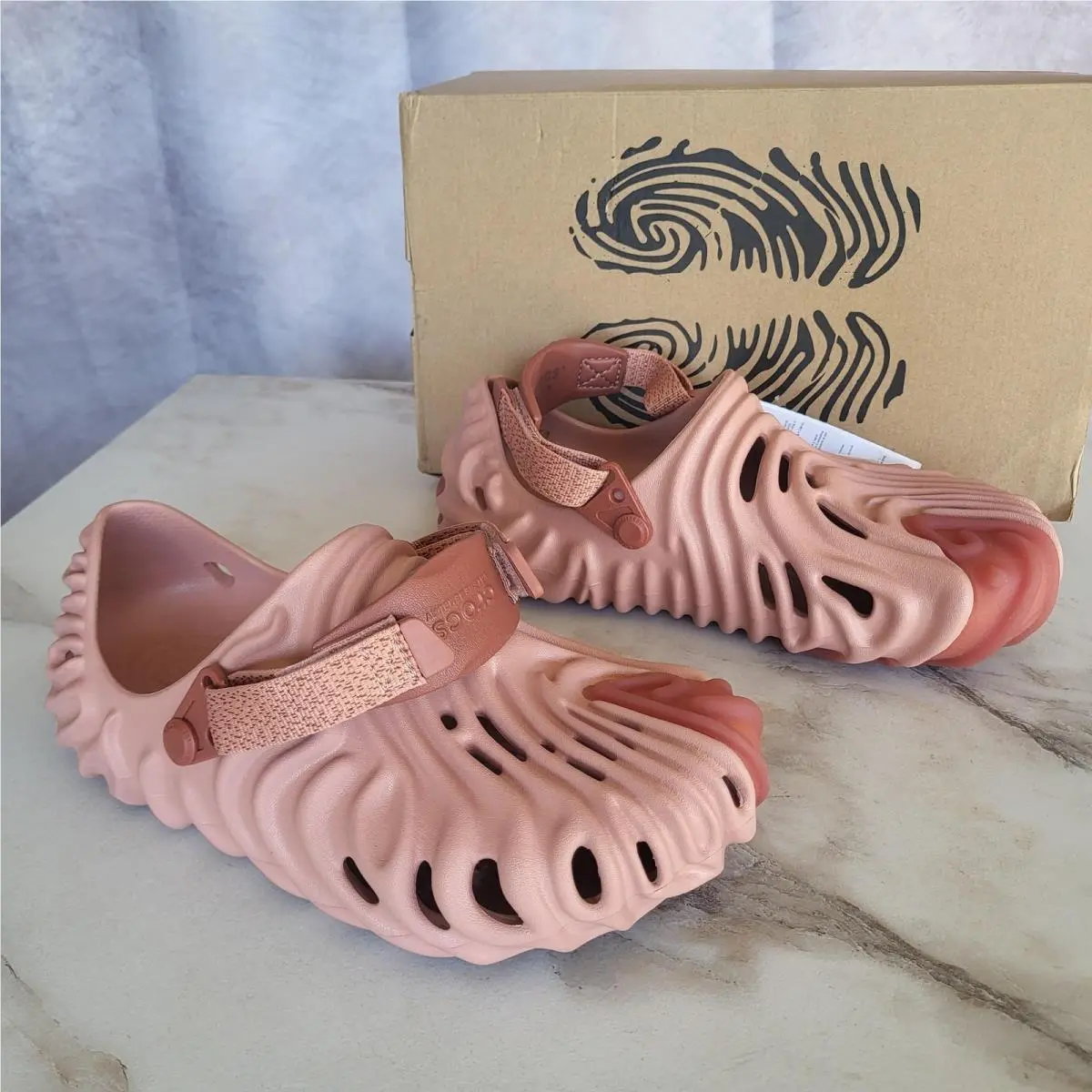 Crocs Pollex Clog Sandals Womens Size 9 Pink Pale Blush Salehe Bembury Slip On