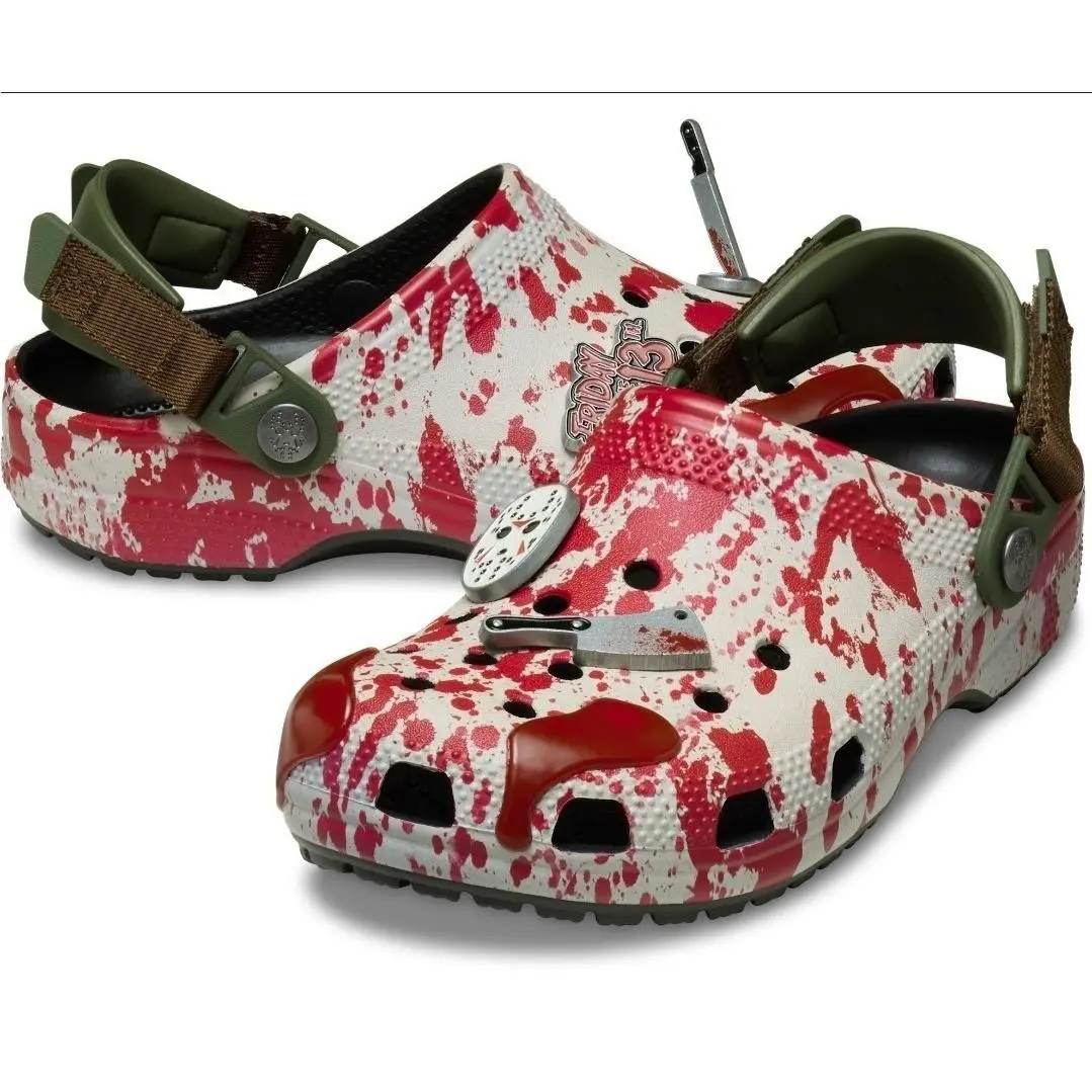Crocs Classic Clogs Friday The 13th Jason Vorhees Mens 9/Womens 11