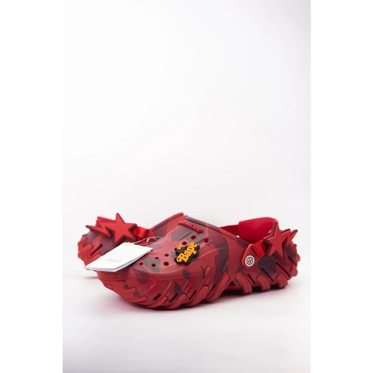 A Bathing Ape x Crocs Echo Ro Clog ‘flame Camo’ Men’s Size 10 213140-5BV Red