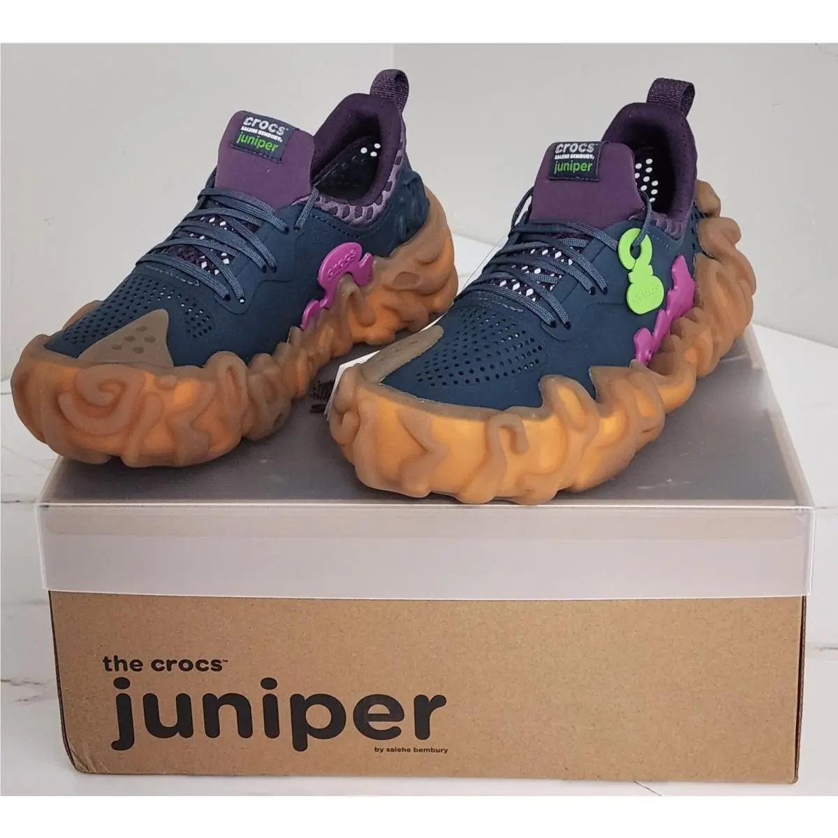 Crocs Pollex Juniper X Salehe Bembury Taro Colorway Sneakers Sz M8 W10 + Box