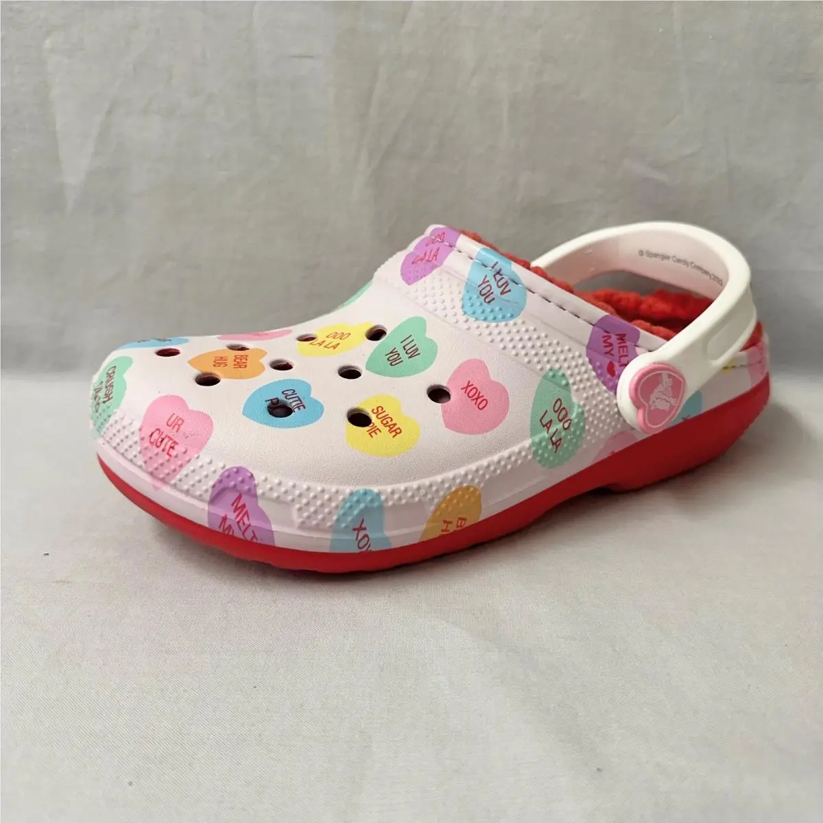 Crocs Classic Lined Clog Sweethearts Candy Hearts Women US Size 7 Men`s 5