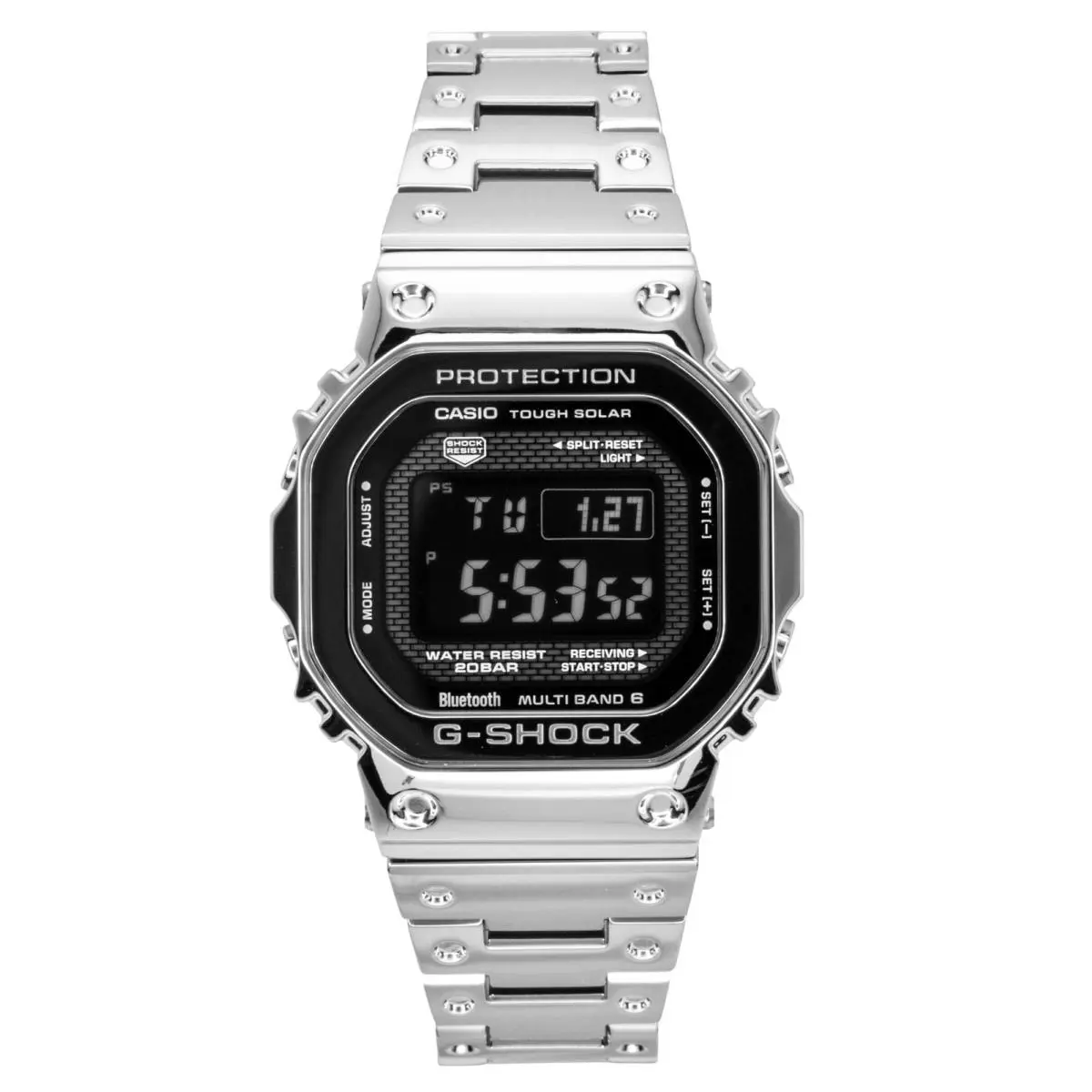G-shock Digital Full Metal Smartphone Link Solar GMW-B5000BT-1 Mens Watch by Casio