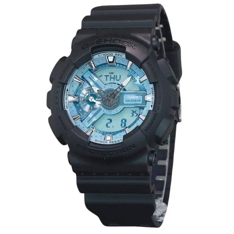 Casio G-shock Ocean Blue Dial Quartz Sports 200M Men`s Watch GA-110CD-1A2