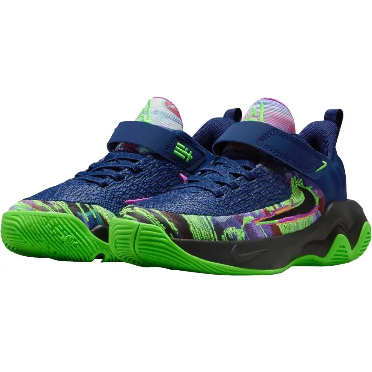 Nike Giannis Immortality 4 KC PS Kids Blue Basketball Shoes 110660-400