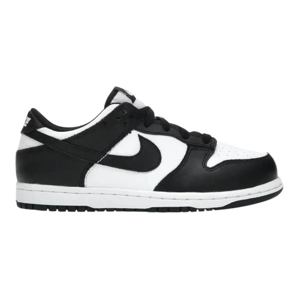 Dunk Low Sneaker in White / Black Panda Suede Toddler TD Low-top by Nike