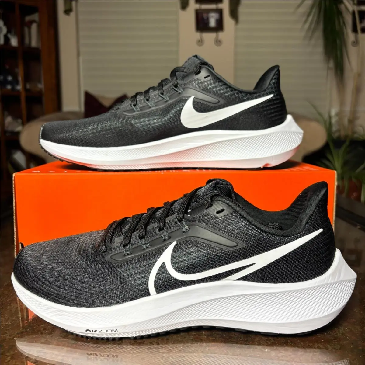 Nike Air Zoom Pegasus 39 Black White Athletic Running Shoes Sneakers Mens Sizes
