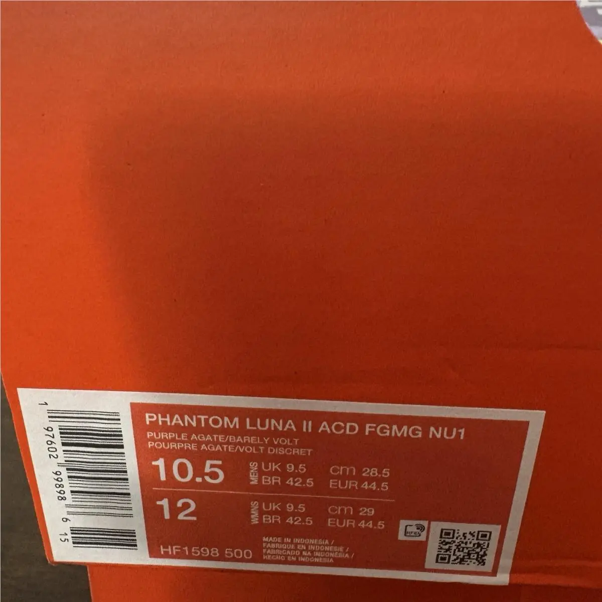 Nike shoes - Nike Phantom Luna - Phantom Luna - HF1598-500 - Purple, Manufacturer: Purple Agate/Barely Volt 8