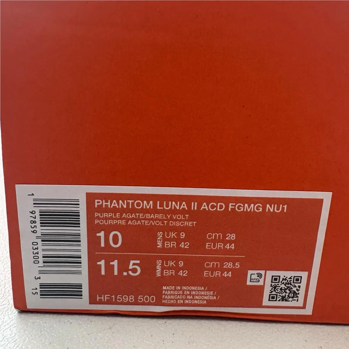 Nike shoes - Nike Phantom Luna - Phantom Luna - HF1598-500 - Purple, Manufacturer: Purple Agate/Barely Volt 7