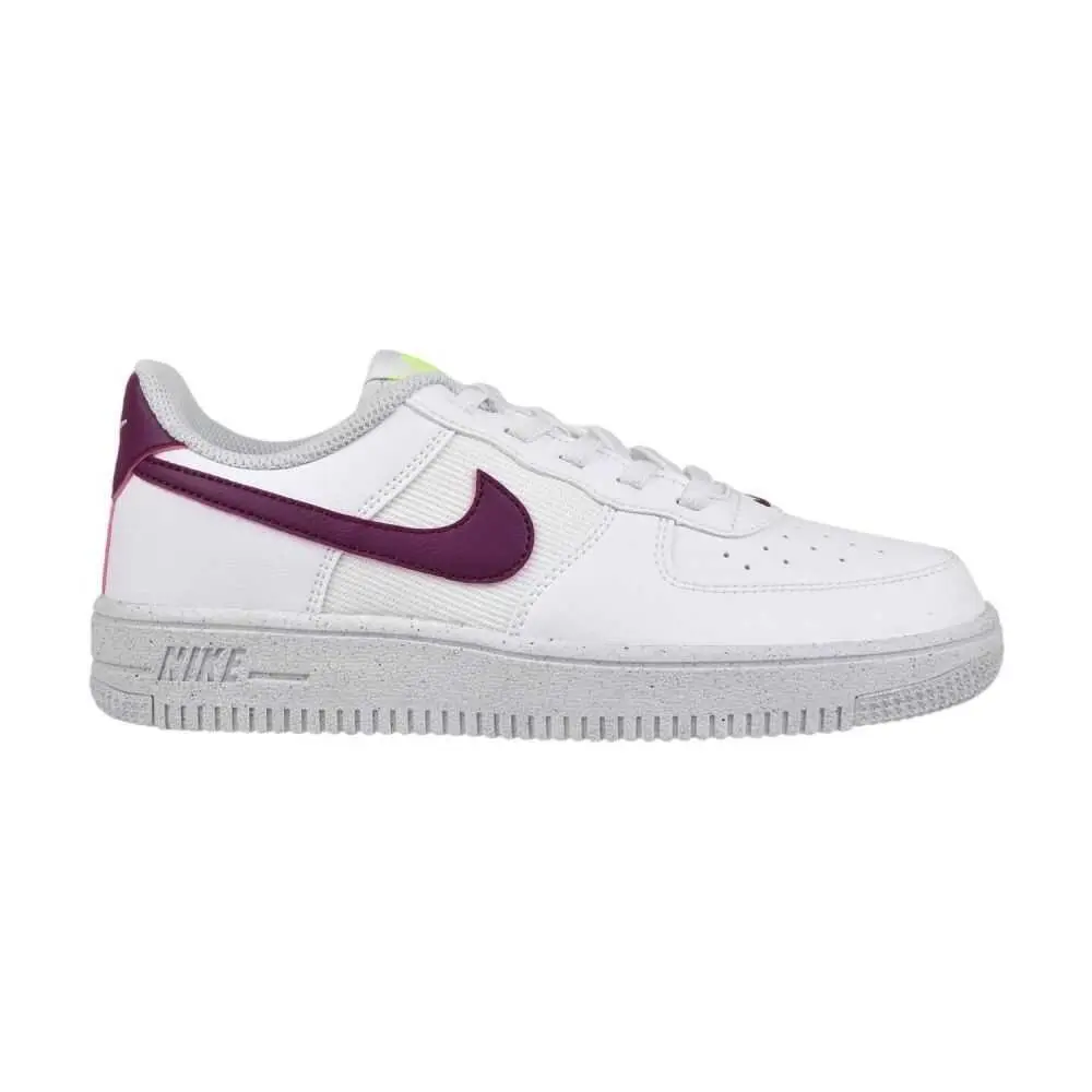 Nike Force 1 Crater PS Little Kids` Shoes White/sangria-volt DH8696-100