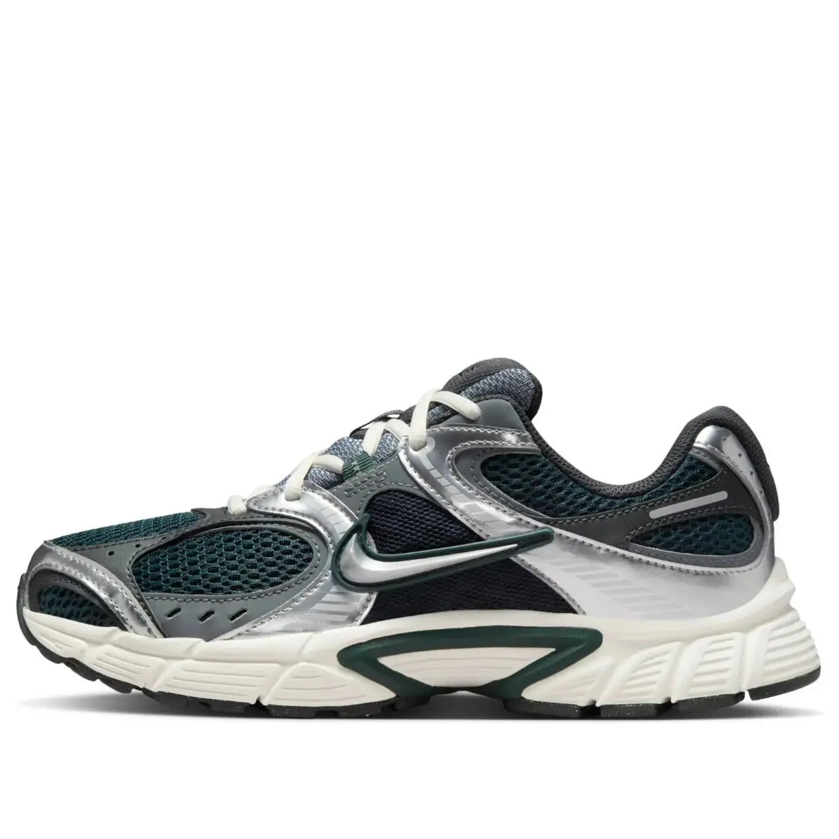Nike Womens V5 Rnr Running Shoes HQ7901 300 - SEAWEED /METALLIC SILVER