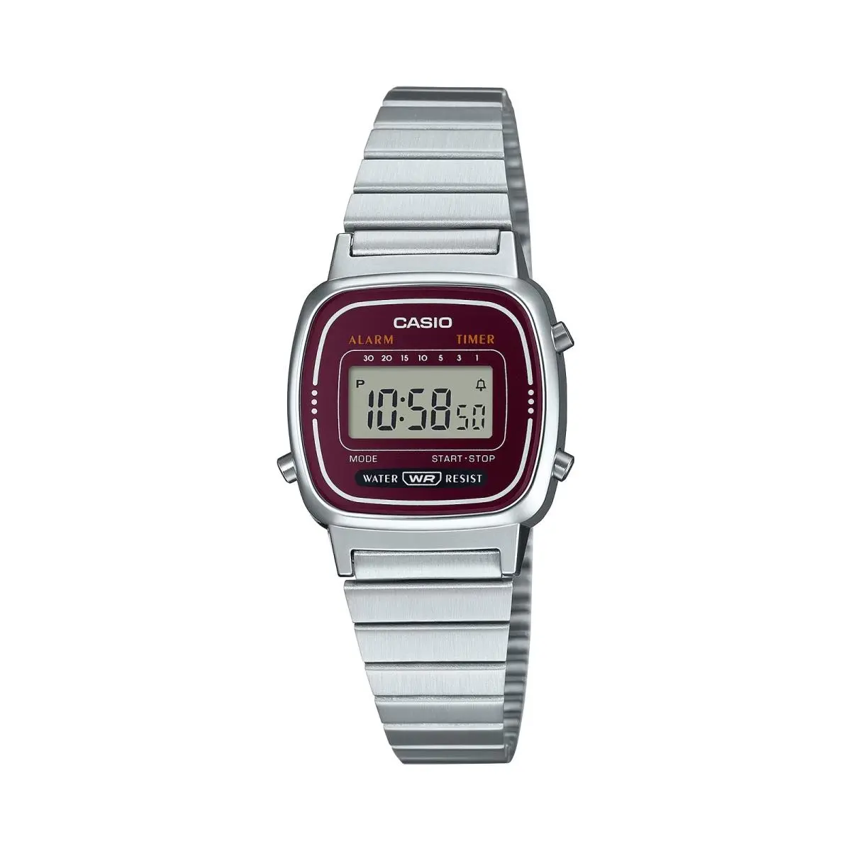 Casio Women`s Vintage Digital Stainless Steel Watch - LA-670WA-4D - Silver